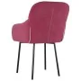 Sillas de comedor 2 unidades terciopelo rojo tinto de , Sillas de comedor - Ref: Foro24-344850, Precio: 129,37 €, Descuento: %