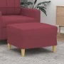 Reposapiés de tela rojo tinto 60x50x41 cm by , Ottomans - Ref: Foro24-349269, Price: 53,66 €, Discount: %