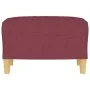 Reposapiés de tela rojo tinto 60x50x41 cm by , Ottomans - Ref: Foro24-349269, Price: 53,66 €, Discount: %