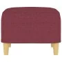 Reposapiés de tela rojo tinto 60x50x41 cm by , Ottomans - Ref: Foro24-349269, Price: 53,66 €, Discount: %