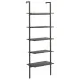 Estantería inclinada de 5 baldas negro 64x35x185 cm by , Bookcases and shelves - Ref: Foro24-336387, Price: 126,45 €, Discoun...