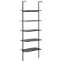Estantería inclinada de 5 baldas negro 64x35x185 cm by , Bookcases and shelves - Ref: Foro24-336387, Price: 126,45 €, Discoun...