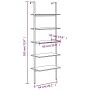Estantería inclinada de 5 baldas negro 64x35x185 cm by , Bookcases and shelves - Ref: Foro24-336387, Price: 126,45 €, Discoun...