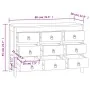 Cómoda de madera maciza de teca 80x30x55 cm by , Drawers - Ref: Foro24-340739, Price: 255,04 €, Discount: %