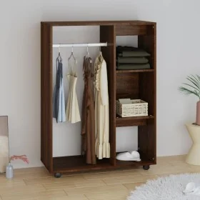 Armario madera contrachapada color roble marrón 80x40x110 cm by , Wardrobes - Ref: Foro24-815980, Price: 65,74 €, Discount: %