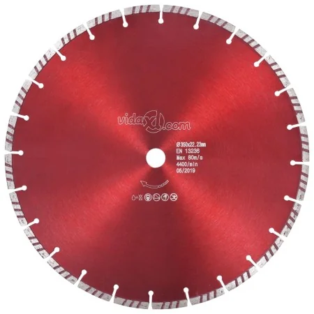 Disco de corte de diamante con turbo acero 350 mm de , Hojas de sierra - Ref: Foro24-143227, Precio: 39,52 €, Descuento: %