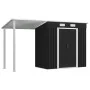 Cobertizo jardín con tejado extendido acero gris 346x121x181 cm von , Schuppen - Ref: Foro24-144034, Preis: 473,38 €, Rabatt: %