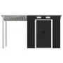 Cobertizo jardín con tejado extendido acero gris 346x121x181 cm von , Schuppen - Ref: Foro24-144034, Preis: 473,38 €, Rabatt: %