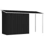 Cobertizo jardín con tejado extendido acero gris 346x121x181 cm von , Schuppen - Ref: Foro24-144034, Preis: 473,38 €, Rabatt: %