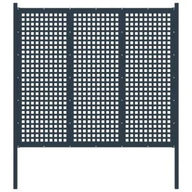 Valla de jardín de acero gris antracita 177x200 cm von , Zaunpaneele - Ref: Foro24-146406, Preis: 259,57 €, Rabatt: %