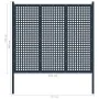 Valla de jardín de acero gris antracita 177x200 cm von , Zaunpaneele - Ref: Foro24-146406, Preis: 259,51 €, Rabatt: %
