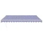 Toldo retráctil aluminio y tela azul y blanco 4x3 m by , Awnings - Ref: Foro24-3154423, Price: 277,48 €, Discount: %