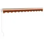 Toldo retráctil aluminio y tela naranja y marrón 3,5x2,5 m de , Toldos - Ref: Foro24-3154442, Precio: 231,82 €, Descuento: %