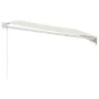 Toldo retráctil aluminio y tela color crema 4x3 m by , Awnings - Ref: Foro24-3154428, Price: 277,55 €, Discount: %