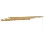 Toldo retráctil aluminio y tela amarillo y blanco 5x3 m de , Toldos - Ref: Foro24-3154435, Precio: 338,29 €, Descuento: %