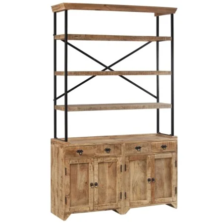 Aparador con estantes de madera de mango maciza 120x35x200 cm by , Sideboards - Ref: Foro24-244945, Price: 760,75 €, Discount: %