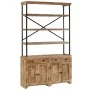 Aparador con estantes de madera de mango maciza 120x35x200 cm by , Sideboards - Ref: Foro24-244945, Price: 760,75 €, Discount: %