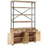 Aparador con estantes de madera de mango maciza 120x35x200 cm by , Sideboards - Ref: Foro24-244945, Price: 760,75 €, Discount: %