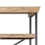Aparador con estantes de madera de mango maciza 120x35x200 cm by , Sideboards - Ref: Foro24-244945, Price: 760,75 €, Discount: %