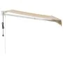 Toldo retráctil automático amarillo y blanco 3,5x2,5 m de , Toldos - Ref: Foro24-3154482, Precio: 271,78 €, Descuento: %