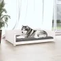 Cama para perros madera maciza de pino blanco 105,5x75,5x28 cm de , Camas para perros - Ref: Foro24-821463, Precio: 102,29 €,...