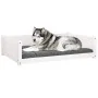 Cama para perros madera maciza de pino blanco 105,5x75,5x28 cm de , Camas para perros - Ref: Foro24-821463, Precio: 102,29 €,...