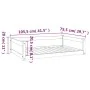 Cama para perros madera maciza de pino blanco 105,5x75,5x28 cm de , Camas para perros - Ref: Foro24-821463, Precio: 102,29 €,...