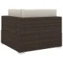 Asiento seccional de esquina con cojines 1 uds ratán PE marrón by , Modular outdoor sofas - Ref: Foro24-46797, Price: 139,17 ...