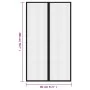 Mosquiteras para puerta bloque magnético 2 uds negro 200x80 cm by , Mosquito nets for windows - Ref: Foro24-314685, Price: 15...