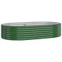 Jardinera arriate acero recubrimiento polvo verde 175x100x36 cm by , Pots and planters - Ref: Foro24-318988, Price: 46,57 €, ...