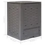 Compostador de jardín 3 uds plástico ratán 60x60x83 cm 900 L by , Composters - Ref: Foro24-278918, Price: 252,36 €, Discount: %