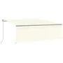 Toldo manual retráctil con persiana y LEDs 4,5x3 m color crema von , Markisen - Ref: Foro24-3069442, Preis: 428,06 €, Rabatt: %