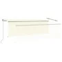 Toldo manual retráctil con persiana y LEDs 4,5x3 m color crema von , Markisen - Ref: Foro24-3069442, Preis: 428,06 €, Rabatt: %