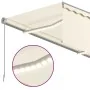Toldo manual retráctil con persiana y LEDs 4,5x3 m color crema von , Markisen - Ref: Foro24-3069442, Preis: 428,06 €, Rabatt: %