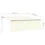 Toldo manual retráctil con persiana y LEDs 4,5x3 m color crema von , Markisen - Ref: Foro24-3069442, Preis: 428,06 €, Rabatt: %