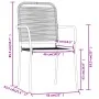 Juego de comedor de jardín 9 piezas negro by , Garden sets - Ref: Foro24-3099148, Price: 597,50 €, Discount: %