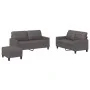 Juego de sofás con cojines 3 piezas cuero sintético gris by , Sofas - Ref: Foro24-3201365, Price: 418,90 €, Discount: %