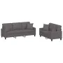 Juego de sofás con cojines 2 piezas cuero sintético gris by , Sofas - Ref: Foro24-3201390, Price: 469,55 €, Discount: %