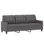 Juego de sofás con cojines 2 piezas cuero sintético gris by , Sofas - Ref: Foro24-3201390, Price: 469,55 €, Discount: %