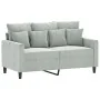 Juego de sofás con cojines 3 piezas terciopelo gris claro by , Sofas - Ref: Foro24-3201710, Price: 509,36 €, Discount: %