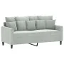 Juego de sofás con cojines 3 piezas terciopelo gris claro by , Sofas - Ref: Foro24-3201710, Price: 509,36 €, Discount: %