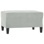 Juego de sofás con cojines 3 piezas terciopelo gris claro by , Sofas - Ref: Foro24-3201710, Price: 509,36 €, Discount: %
