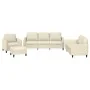 Juego de sofás con cojines 4 piezas cuero sintético crema von , Sofas - Ref: Foro24-3201746, Preis: 574,92 €, Rabatt: %