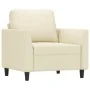 Juego de sofás con cojines 4 piezas cuero sintético crema von , Sofas - Ref: Foro24-3201746, Preis: 574,92 €, Rabatt: %
