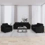 Juego de sofás con cojines 3 piezas tela negro von , Sofas - Ref: Foro24-3201790, Preis: 666,93 €, Rabatt: %