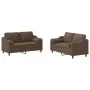 Juego de sofás con cojines 2 piezas tela marrón by , Sofas - Ref: Foro24-3201821, Price: 421,24 €, Discount: %