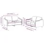 Juego de sofás con cojines 2 piezas tela marrón by , Sofas - Ref: Foro24-3201821, Price: 421,24 €, Discount: %