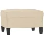 Juego de sofás con cojines 3 piezas tela microfibra crema by , Sofas - Ref: Foro24-3202324, Price: 504,34 €, Discount: %
