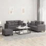 Juego de sofás con cojines 3 piezas cuero sintético gris von , Sofas - Ref: Foro24-3202379, Preis: 544,88 €, Rabatt: %