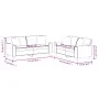 Juego de sofás con cojines 2 piezas cuero sintético negro by , Sofas - Ref: Foro24-3201924, Price: 548,98 €, Discount: %